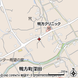 岡山県浅口市鴨方町深田934-1周辺の地図