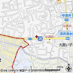 大阪府堺市中区深井中町1987-2周辺の地図