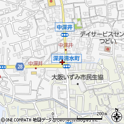 大阪府堺市中区深井中町1959周辺の地図