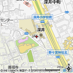ＪＡ堺市深井周辺の地図