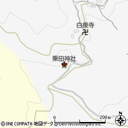 乗田神社周辺の地図