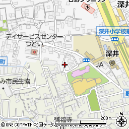 大阪府堺市中区深井中町1415-16周辺の地図