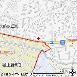大阪府堺市中区深井中町1100-1周辺の地図