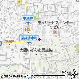 大阪府堺市中区深井中町1892周辺の地図