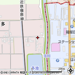 奈良県磯城郡田原本町多351-1周辺の地図