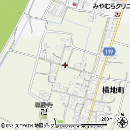三重県松阪市横地町周辺の地図