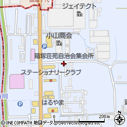 箱塚荘苑自治会集会所周辺の地図