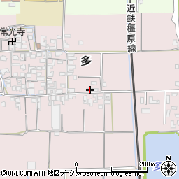 奈良県磯城郡田原本町多406周辺の地図