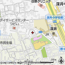 大阪府堺市中区深井中町1414周辺の地図
