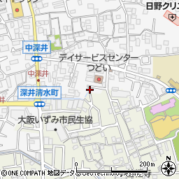 大阪府堺市中区深井中町1890周辺の地図
