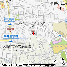 大阪府堺市中区深井中町1888-10周辺の地図