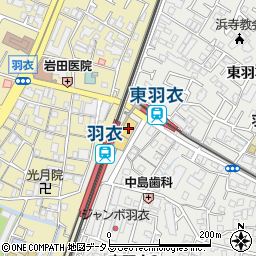 大阪府高石市東羽衣3丁目1周辺の地図