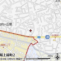 大阪府堺市中区深井中町1101周辺の地図