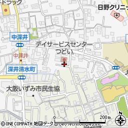 大阪府堺市中区深井中町1888-9周辺の地図