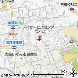 大阪府堺市中区深井中町1888周辺の地図