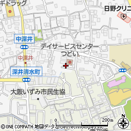 大阪府堺市中区深井中町1888-6周辺の地図