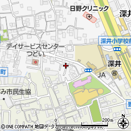 大阪府堺市中区深井中町1415-3周辺の地図