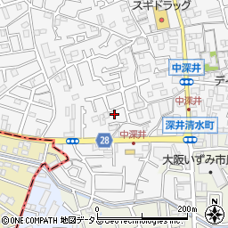 大阪府堺市中区深井中町1948-18周辺の地図