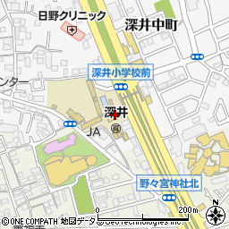 大阪府堺市中区深井中町1257周辺の地図