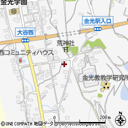 岡山県浅口市金光町大谷731周辺の地図