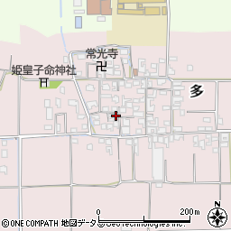 奈良県磯城郡田原本町多512周辺の地図