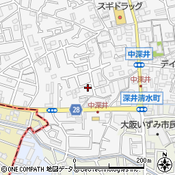 大阪府堺市中区深井中町1948-20周辺の地図