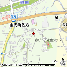 岡山県浅口市金光町佐方565周辺の地図