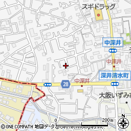 大阪府堺市中区深井中町1948-13周辺の地図