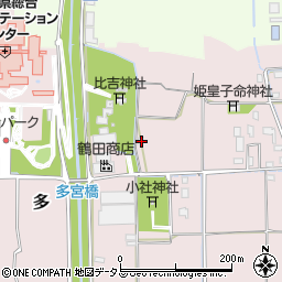 奈良県磯城郡田原本町多553-1周辺の地図