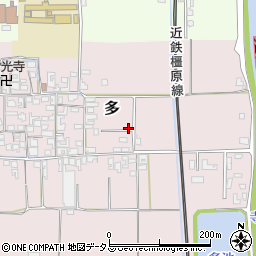 奈良県磯城郡田原本町多413-2周辺の地図