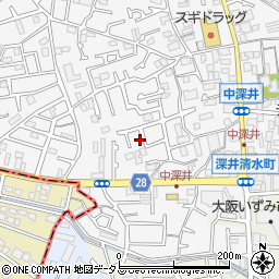 大阪府堺市中区深井中町1948-12周辺の地図