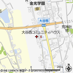 岡山県浅口市金光町大谷598-3周辺の地図
