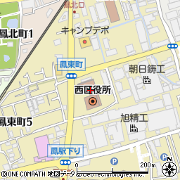 堺市立　西老人福祉センター周辺の地図