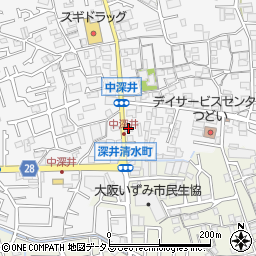 大阪府堺市中区深井中町1898周辺の地図