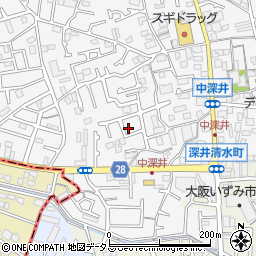 大阪府堺市中区深井中町1948-25周辺の地図