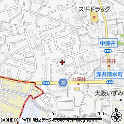 大阪府堺市中区深井中町1948-11周辺の地図