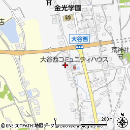 岡山県浅口市金光町大谷598-2周辺の地図