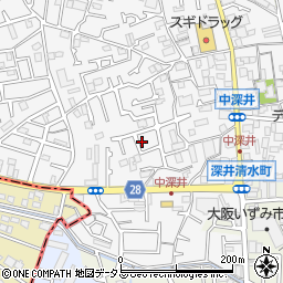 大阪府堺市中区深井中町1948-24周辺の地図