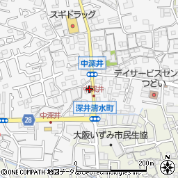 大阪府堺市中区深井中町1964-10周辺の地図