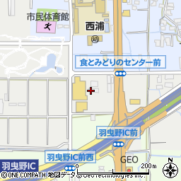 大阪南農協西浦支店周辺の地図
