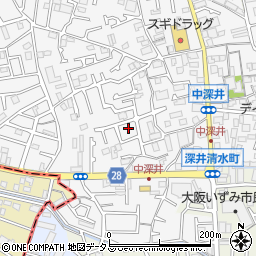 大阪府堺市中区深井中町1948-30周辺の地図