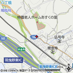 大阪府羽曳野市飛鳥1318周辺の地図