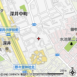 大阪府堺市中区深井中町3277周辺の地図
