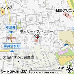 大阪府堺市中区深井中町1888-12周辺の地図