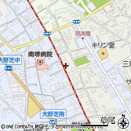 大阪府堺市東区草尾27周辺の地図