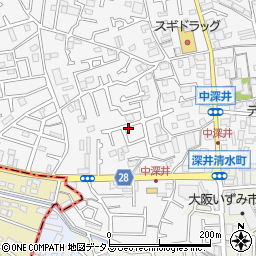 大阪府堺市中区深井中町1948-22周辺の地図