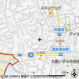 大阪府堺市中区深井中町1948-42周辺の地図