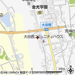 岡山県浅口市金光町大谷599周辺の地図