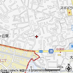 大阪府堺市中区深井中町3003-1周辺の地図