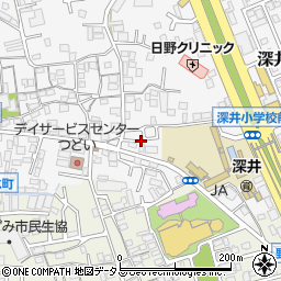 大阪府堺市中区深井中町1402-43周辺の地図